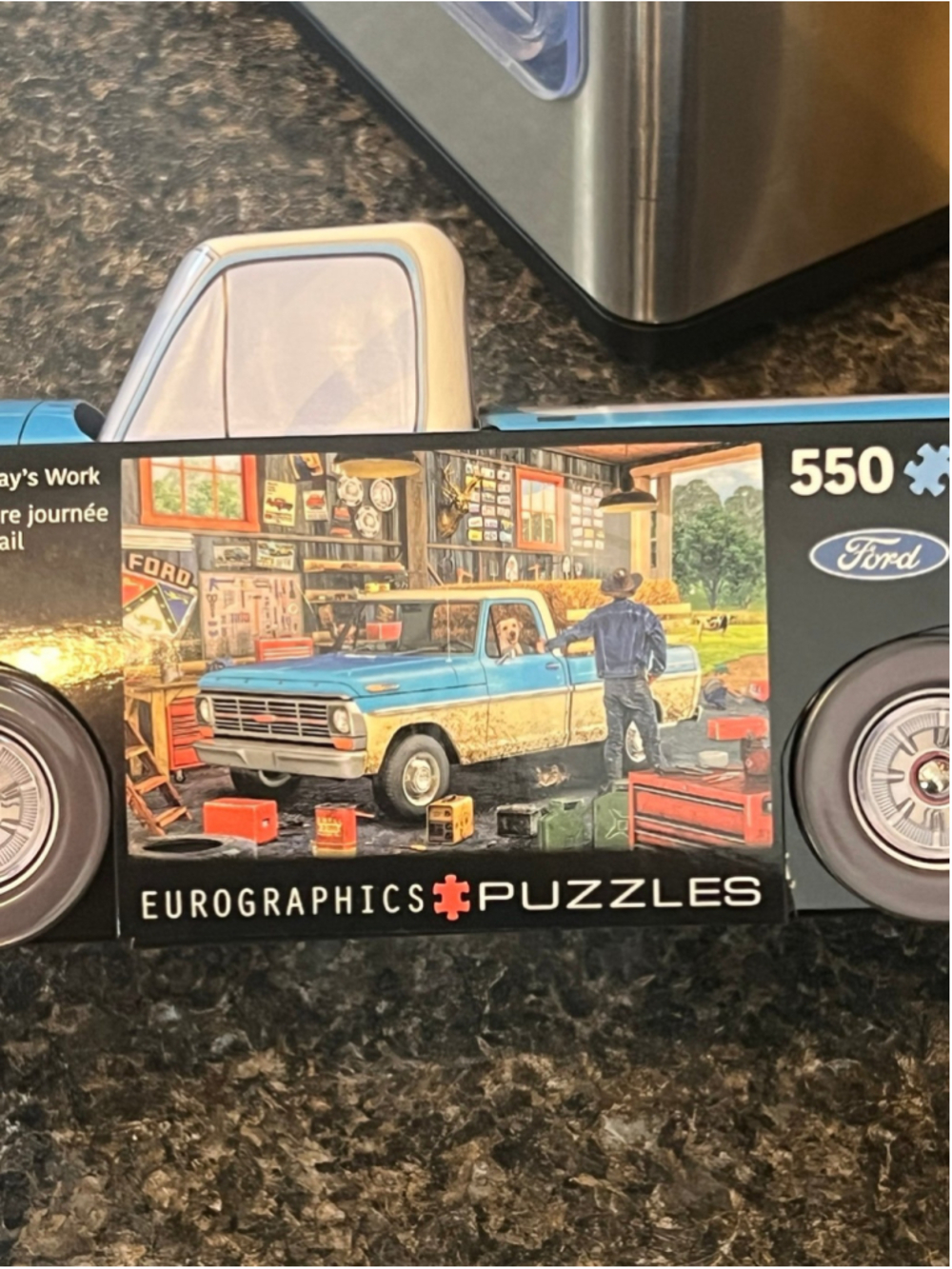 New Puzzle Tin Hard Days Work Ford Pickup 550 Piece Jigsaw - Picture 11 of 12